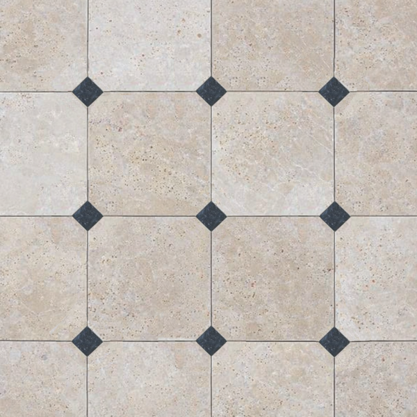 dallage travertin à cabochon – prix au m²