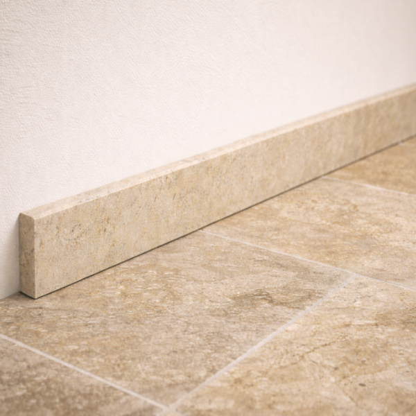 plinthe en pierre naturelle assortie au dallage – prix au mètre linéaire antica doré, sur demande de 7 à 12cm