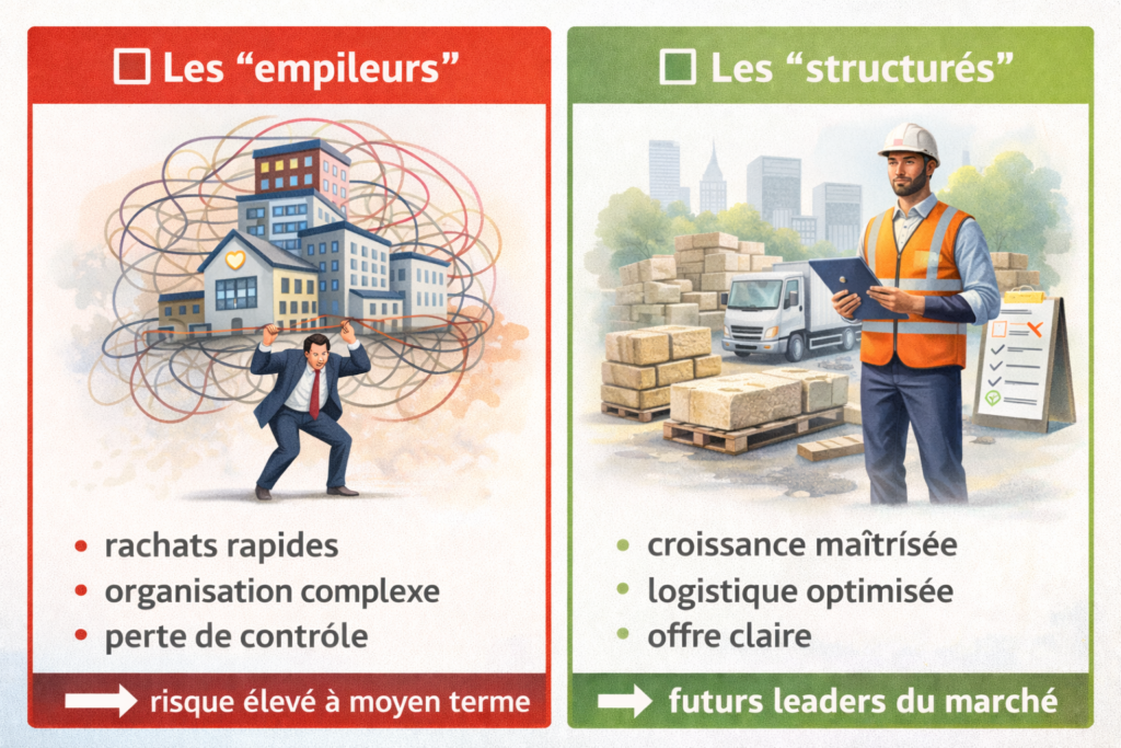 stratégies d'affaires empileurs vs structurés