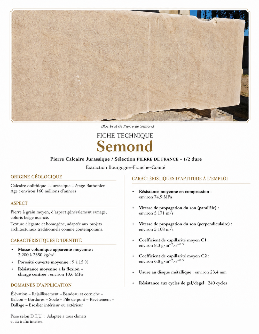 dallage pierre naturelle semond doré – origine bourgogne franche comté – longueurs libres 30/40 x 1,5 cm – intérieur & extérieur | francepierre – (prix au m²)