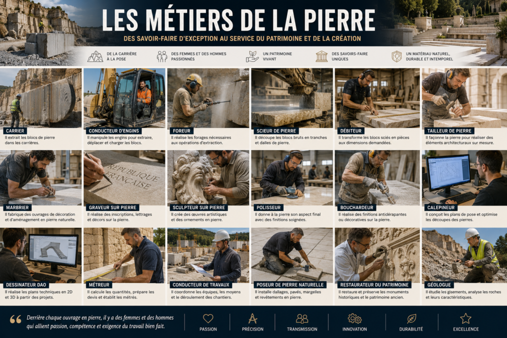 les métiers de la pierre