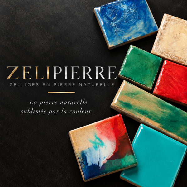 zelipierre – zellige en pierre naturelle colorée, carreau en travertin 10x10x1 cm (prix à la pièce)