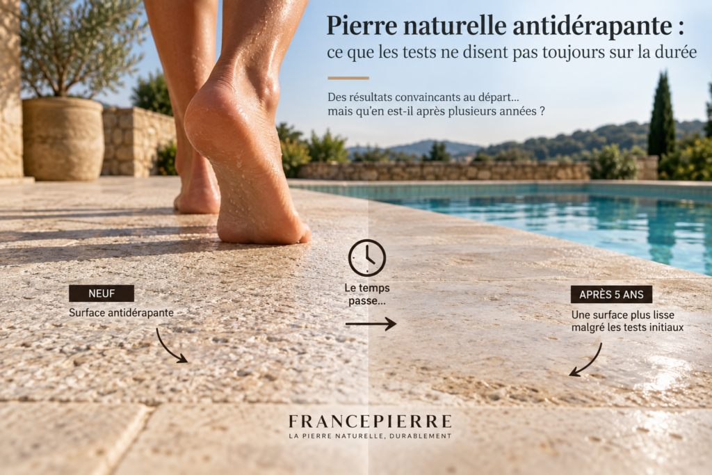pierre naturelle antidérapante ce que les tests ne disent pas toujours sur la durée