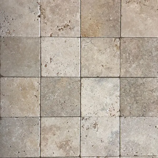 pavé en travertin 15x15x3 cm (prix au m²) travertin 1er choix