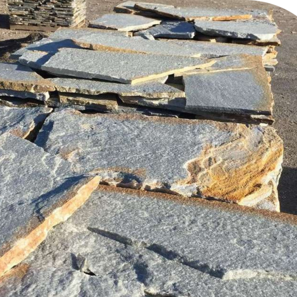 parement en quartzite azul cielo – pierre naturelle bleu ciel en formats irréguliers (prix au m²)